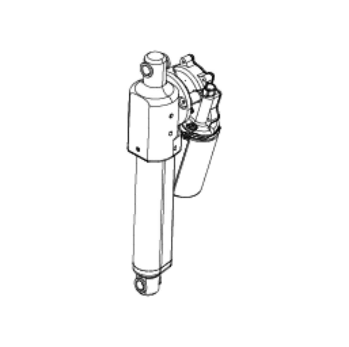 Picture of ACTUATOR, REAC, 4.0KN, 4.5MM/S, 246-342MM EYE-EYE,W/ FEEDBACK AND 2 SWITCHES