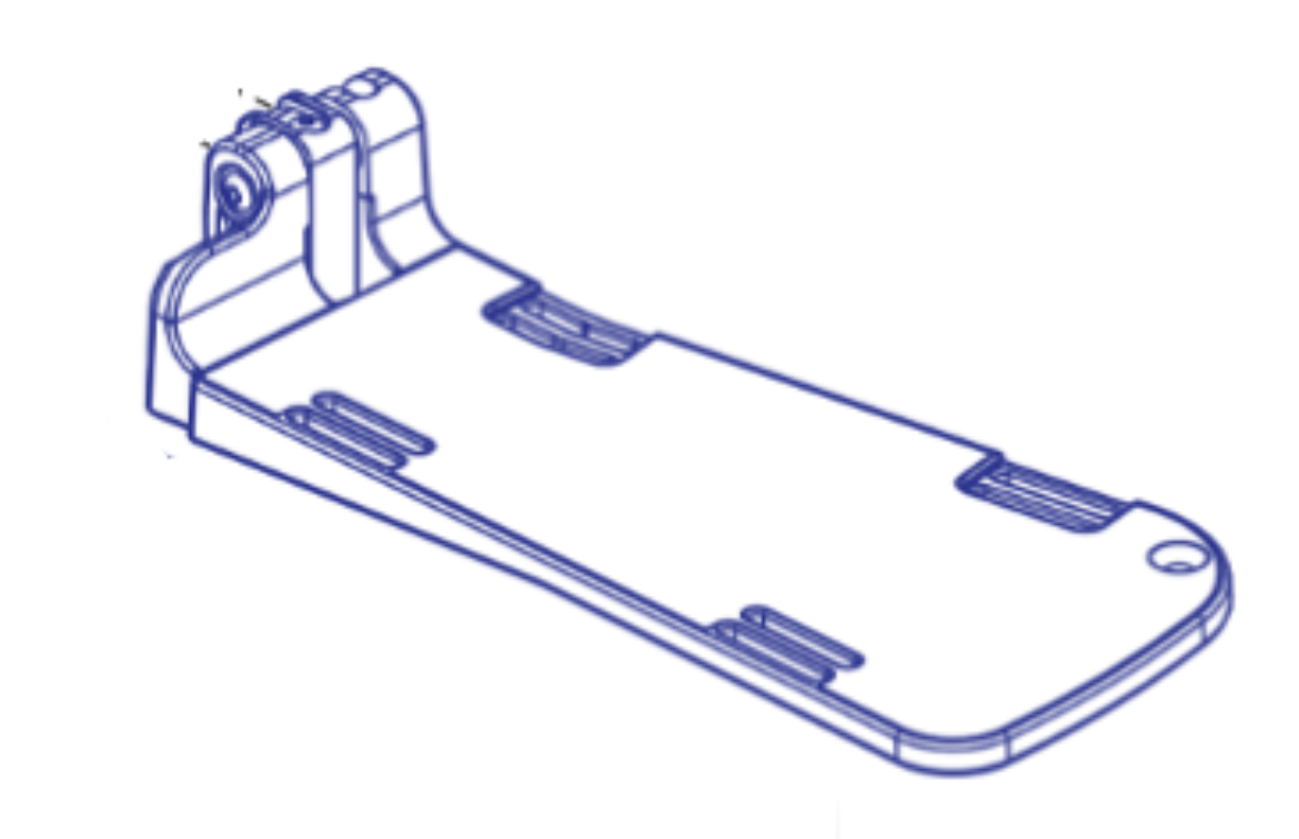 Picture of FOOTPLATE ASSY 5" X 11", 10-16" LENGTH - LEFT