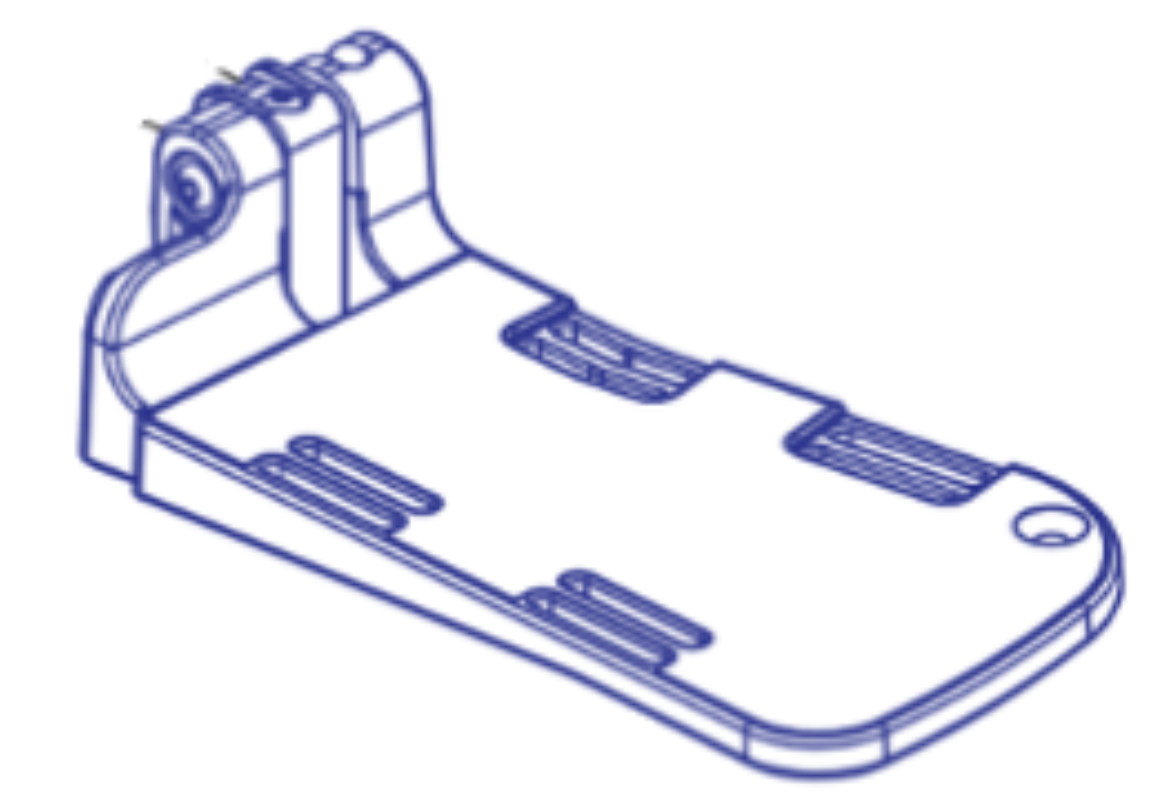 Picture of FOOTPLATE ASSY 5" X 8", 10-16" LENGTH - LEFT
