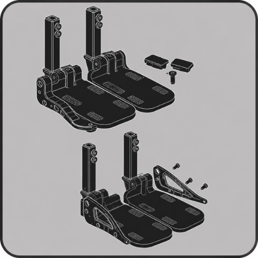 Picture for category Foot Platform Accessories - Excludes Basic Highmount Footboard