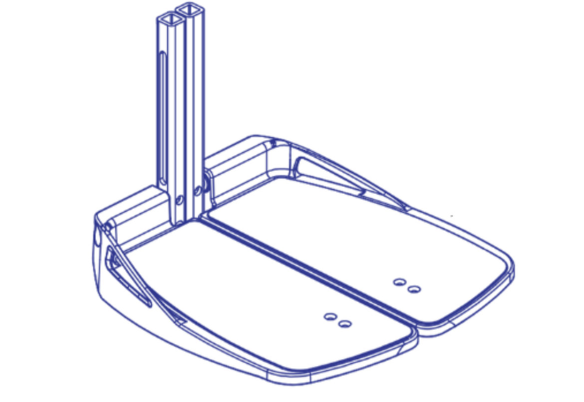 Picture of 5”W x 12”D Split Footplates For 10"-14" Range