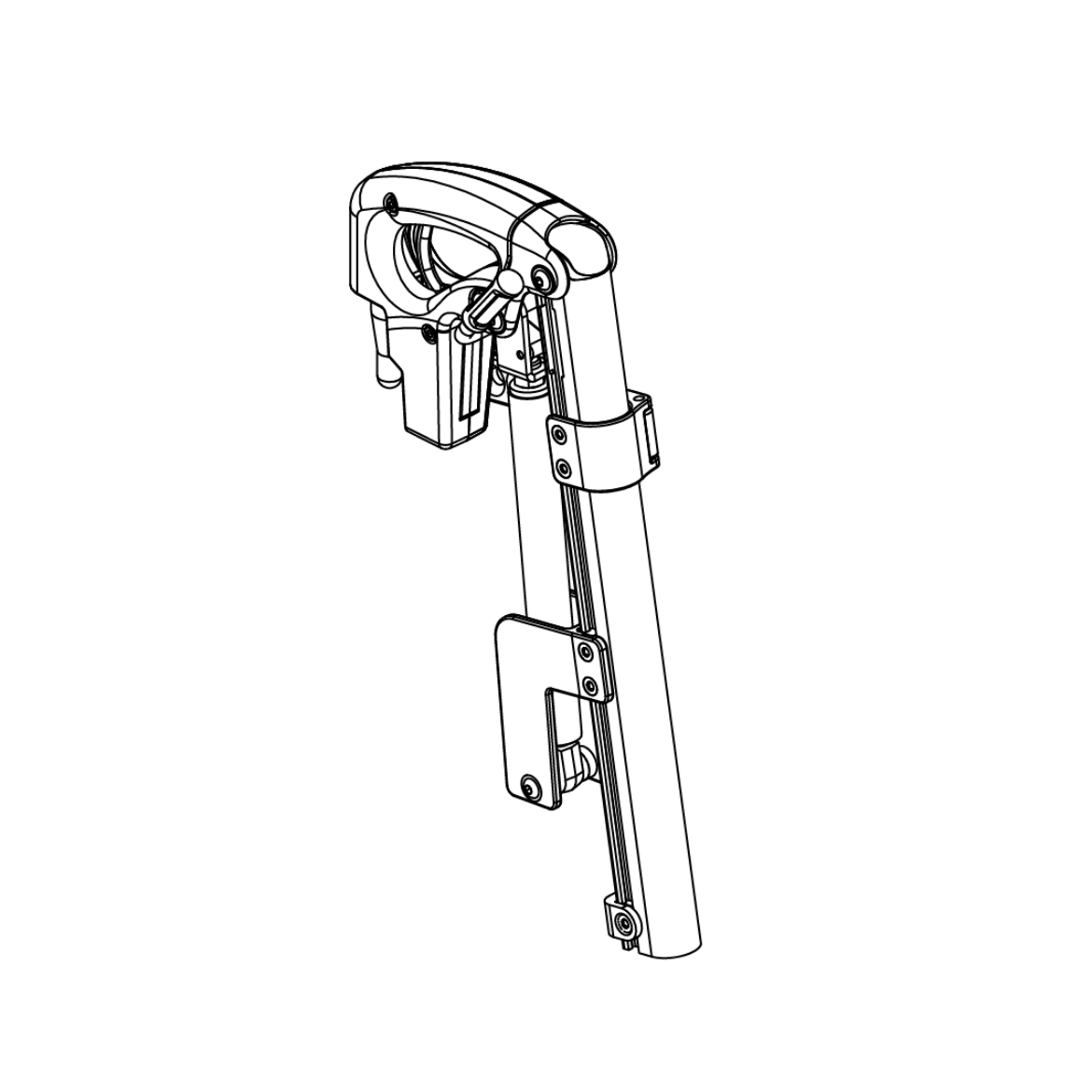 Picture of LONG MANUAL ELR ASSEMBLY, 13 TO 21 INCH, LEFT