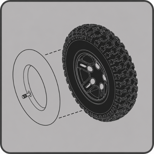 Picture for category 4" x 14" Community Tyre - Pneumatic