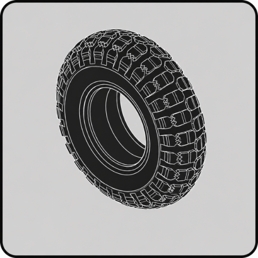 Picture for category 4" x 14" Community Tyre - Flat Free