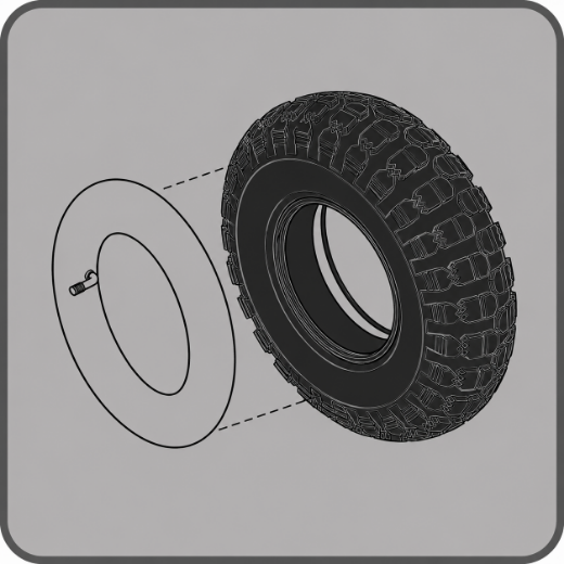 Picture for category 4" x 14" Community Tyre - Pneumatic