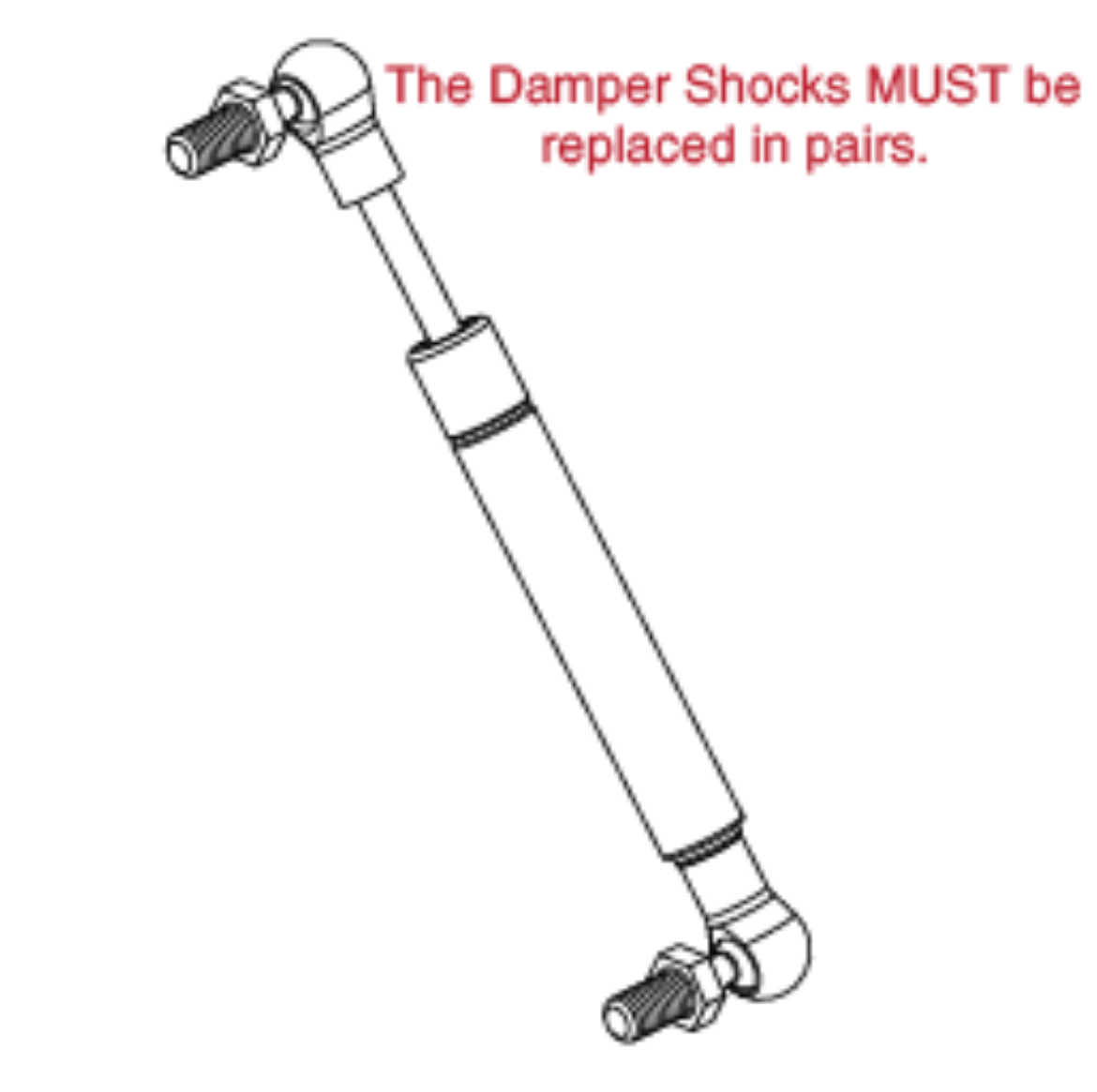 Picture of SUSPENSION,DAMPER SHOCK,W/10MM BALL ENDS,60MM STROKE