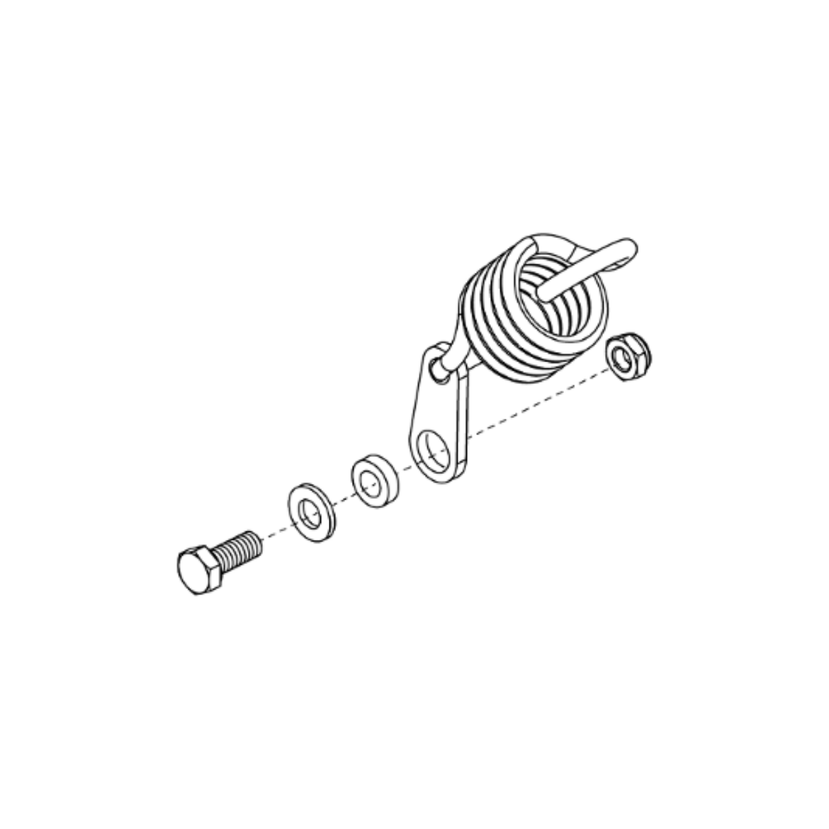 Picture of SUSPENSION,ASSY,PIVOTING SPRING MOUNT QUANTUM
