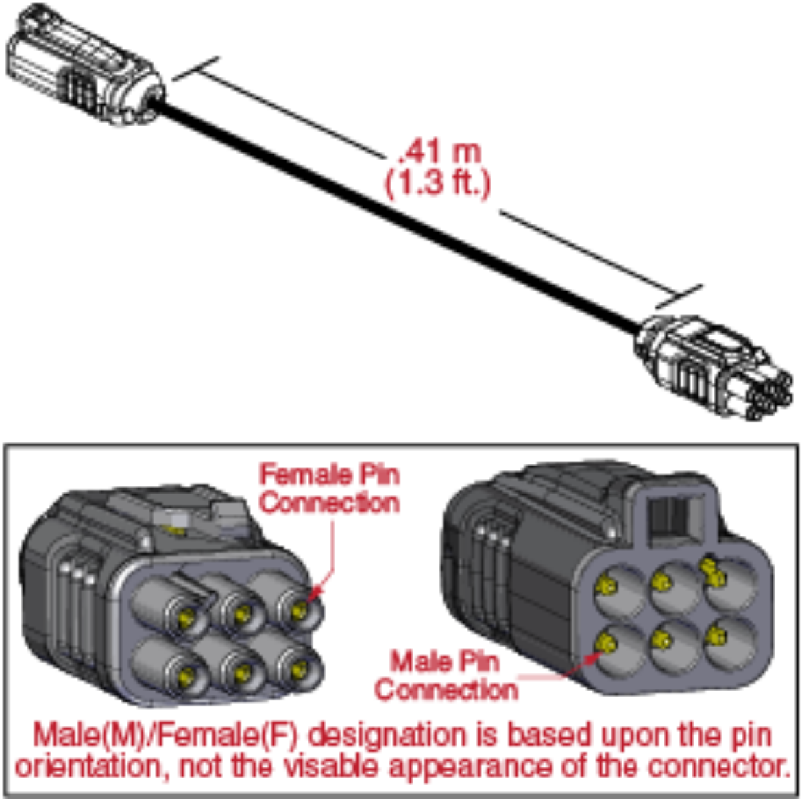 Picture of BUS CABLE, 0.410 MT, MALE/FEMALE