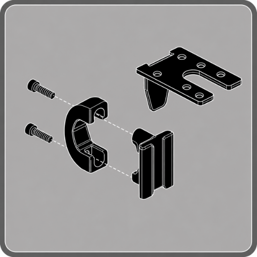 Picture for category VR2 Back Cane Push Bar Mounting - Works with Main Joystick and Attendant Control Joystick (J623 2.0)