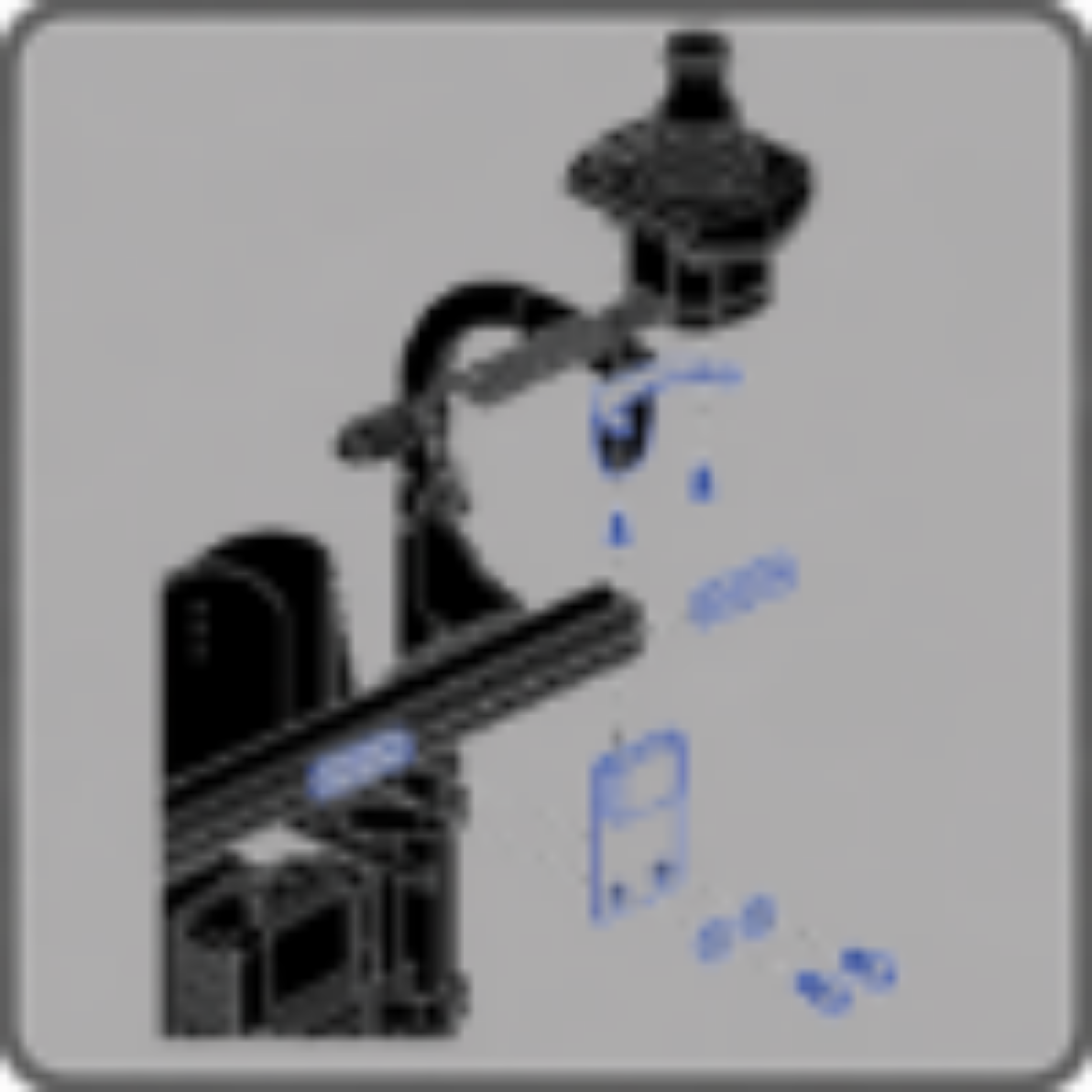 Picture of QL3 Attendant Control Accessory Bar Mounting