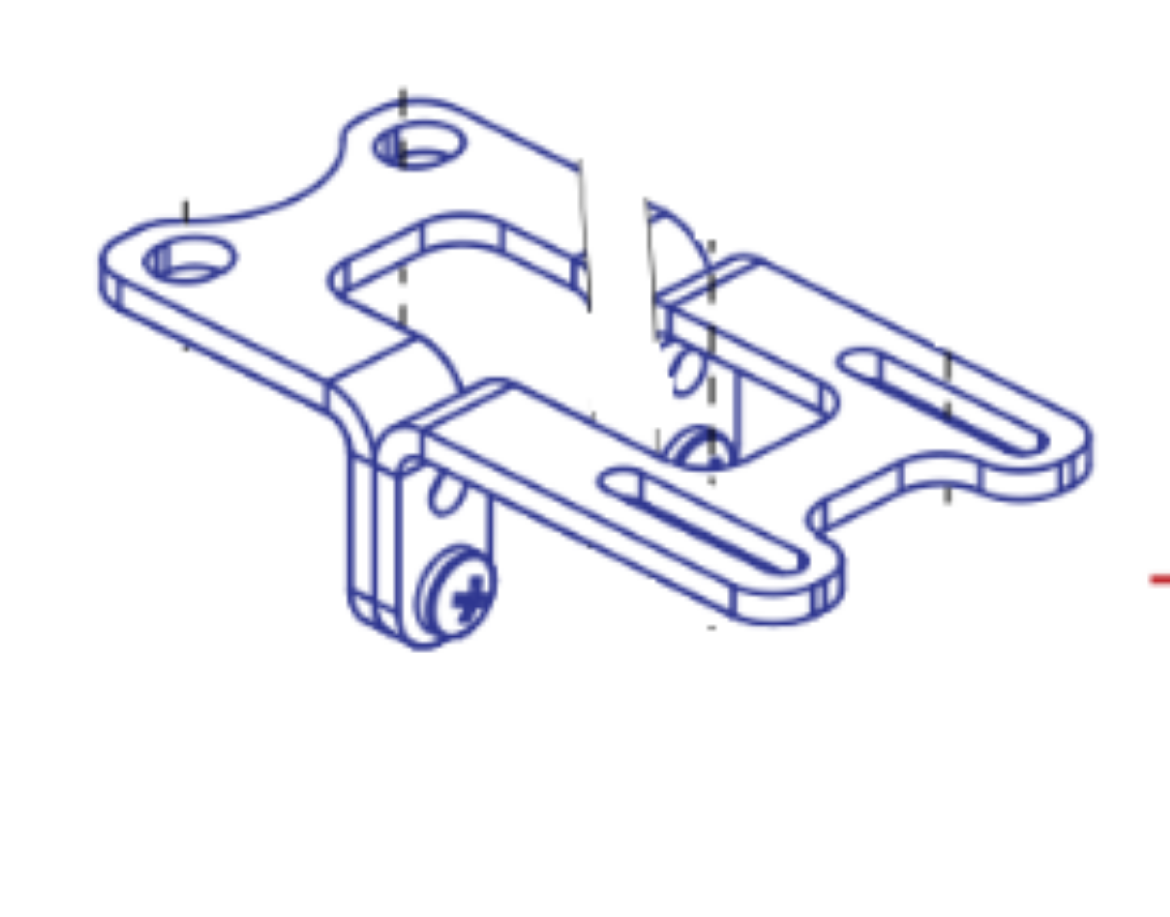 Picture of BRACKET ASMB 4, 4-FUNCTION MODULE