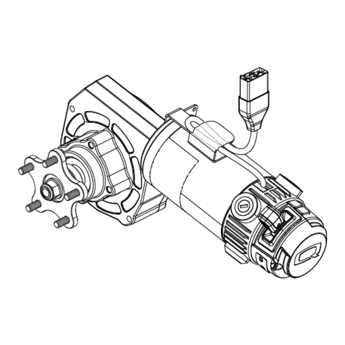 Picture of 4 POLE, FWD W/ 5 SPOKE HUB, R-TRAK RIGHT / 4 FRONT 2 LEFT