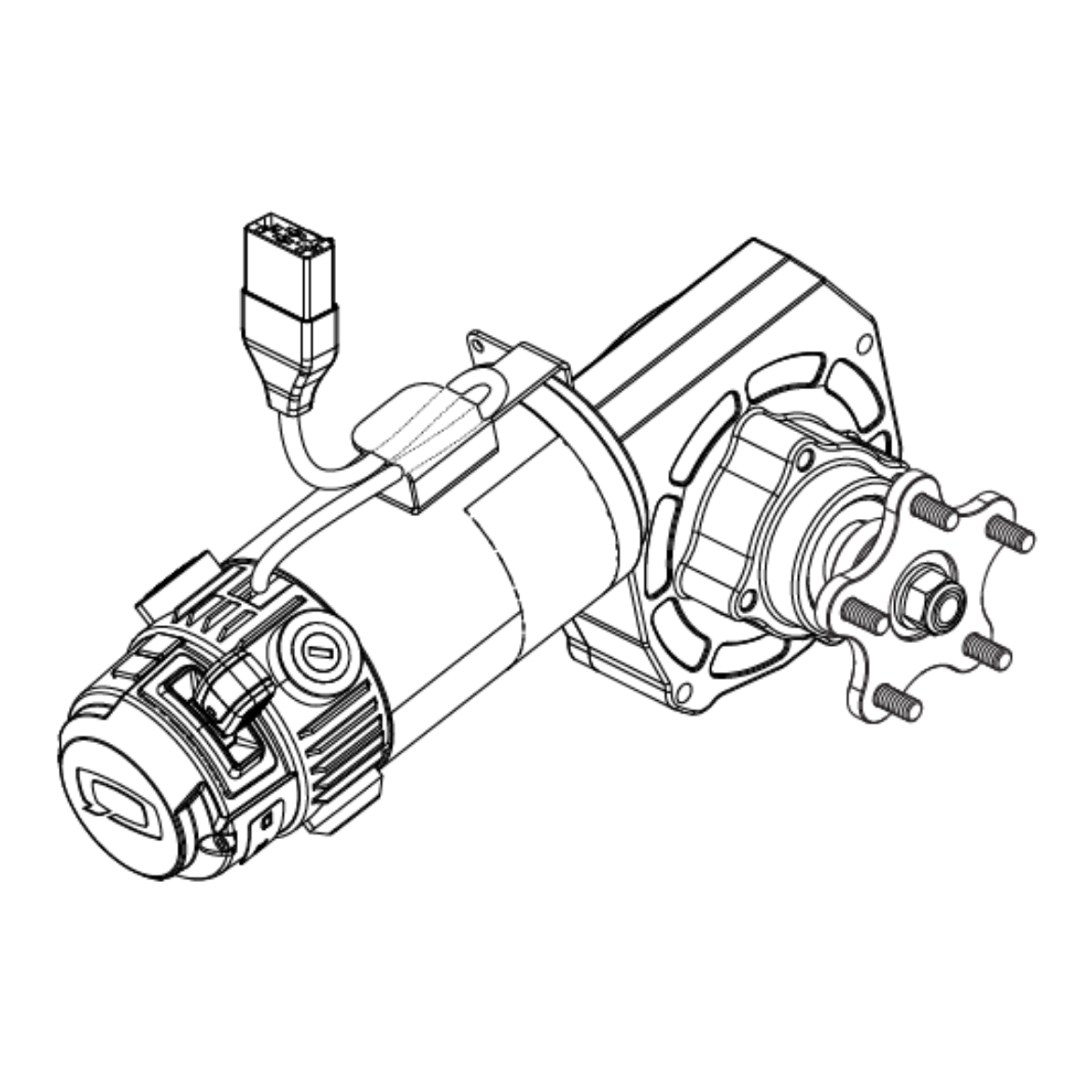 Picture of 4 POLE, FWD W/ 5 SPOKE HUB, 4 FRONT 2 HD - RIGHT