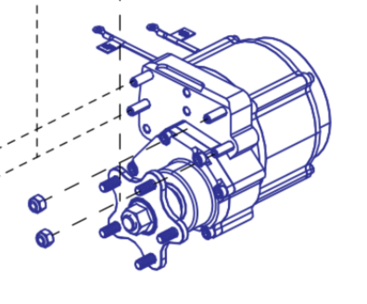 Picture of 4X4 INLINE MOTOR, RIGHT FRONT *Replace with Right Rear Motor