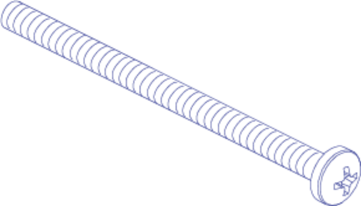 Picture of SCREW, PAN HEAD, TYPE H, M3X0.5 X 60