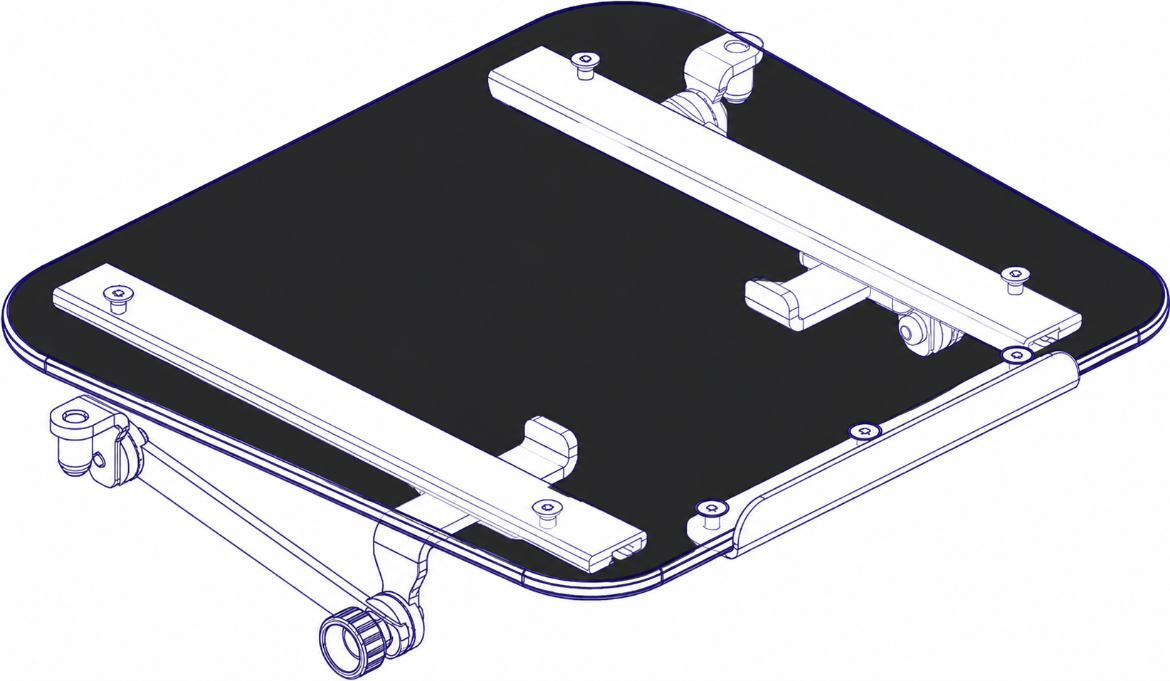 Picture of LAP TRAY ASSEMBLY, 19W, BLACK