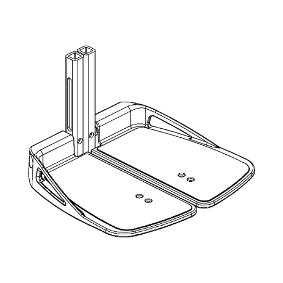 Picture of 5”W x 9”D Split Footplates For 8" - 10" Range