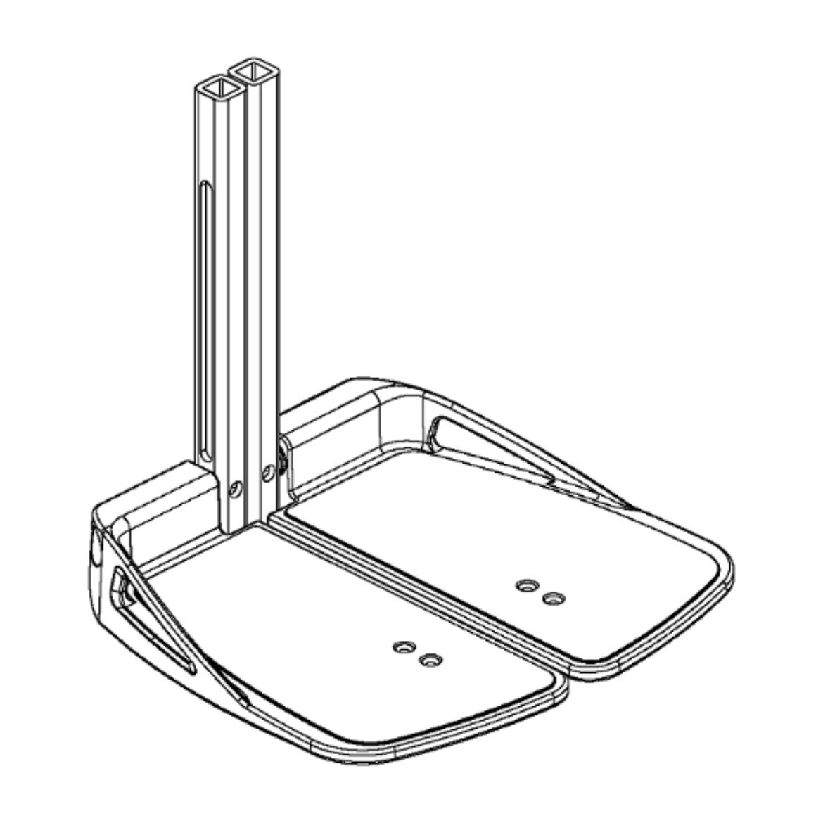 Picture of 5”W x 9”D Split Footplates - For 14" - 19" Range
