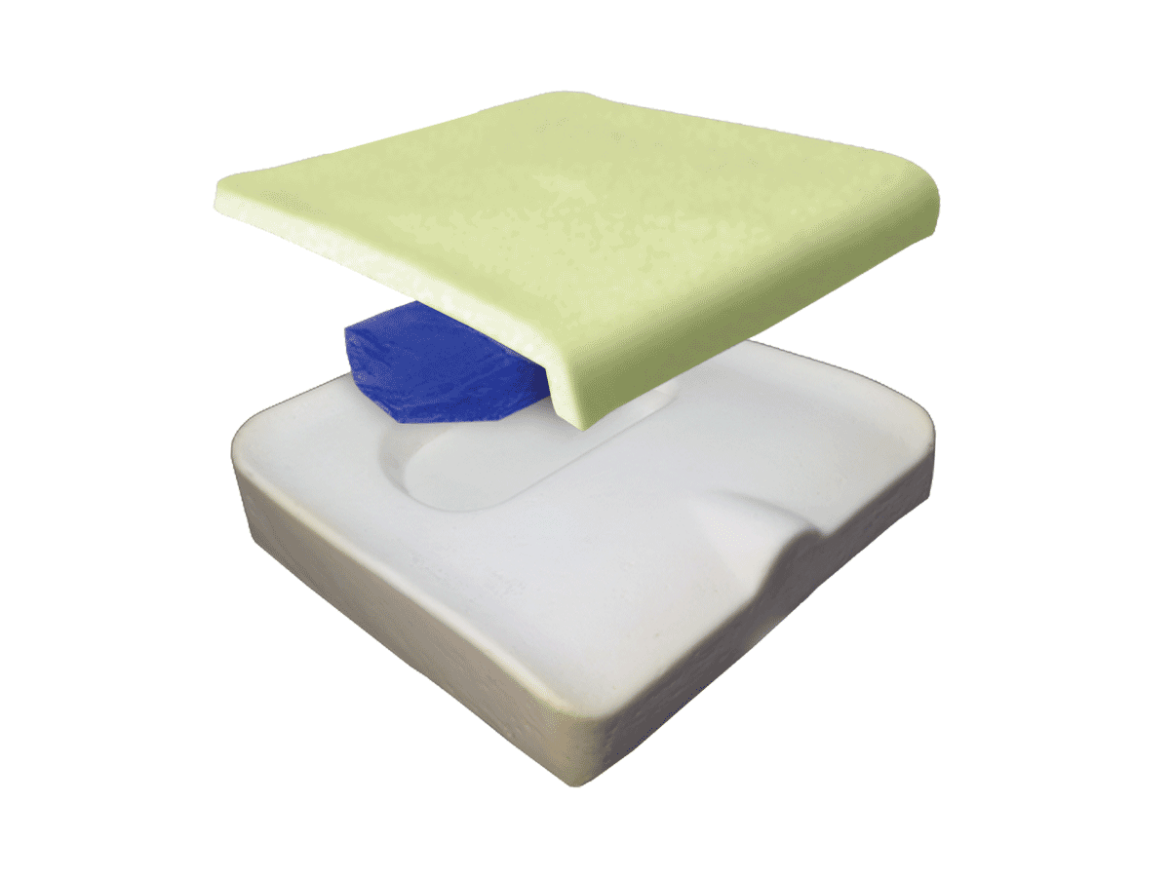 Picture of 20x18 SOLUTION CUSHION, VISCOELASTIC TOP FOAM, URETHANE LINER, COOL CORE CVR