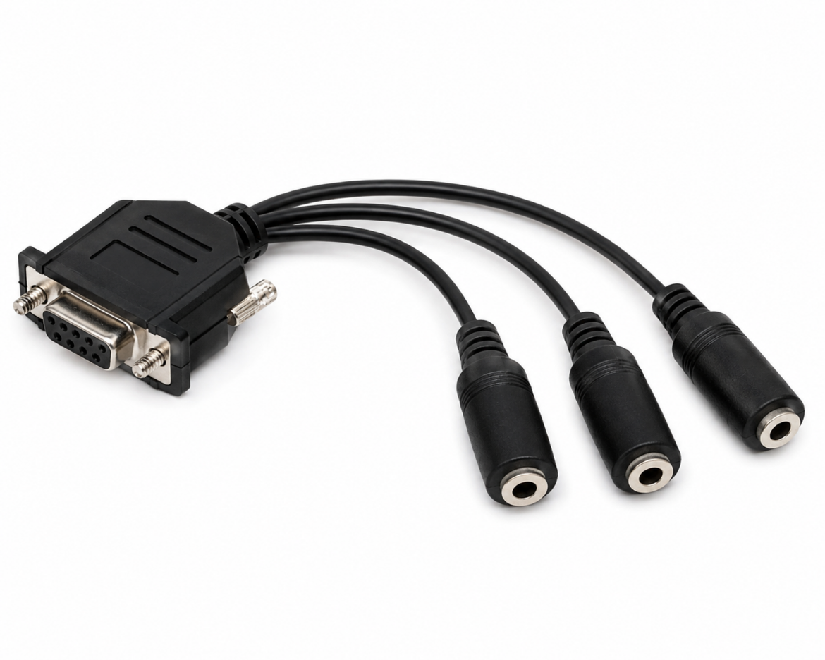 Picture of 9 PIN CABLE W/3 MONO PLUGS