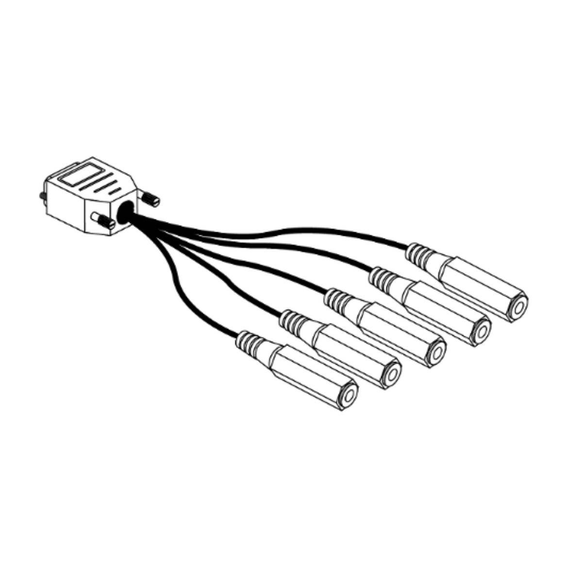 Picture of 9 PIN CABLE W/5 MONO PLUGS - Q-LOGIC 3