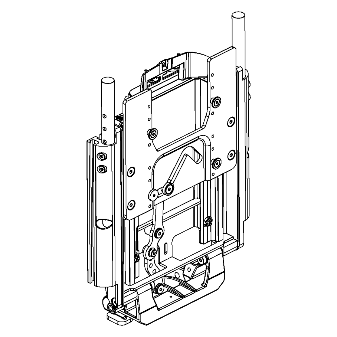 Picture of BACK ASSEMBLY, SHEAR REDUCTION, RECLINE WITH POSITION UNDERSTANDING, REDESIGN