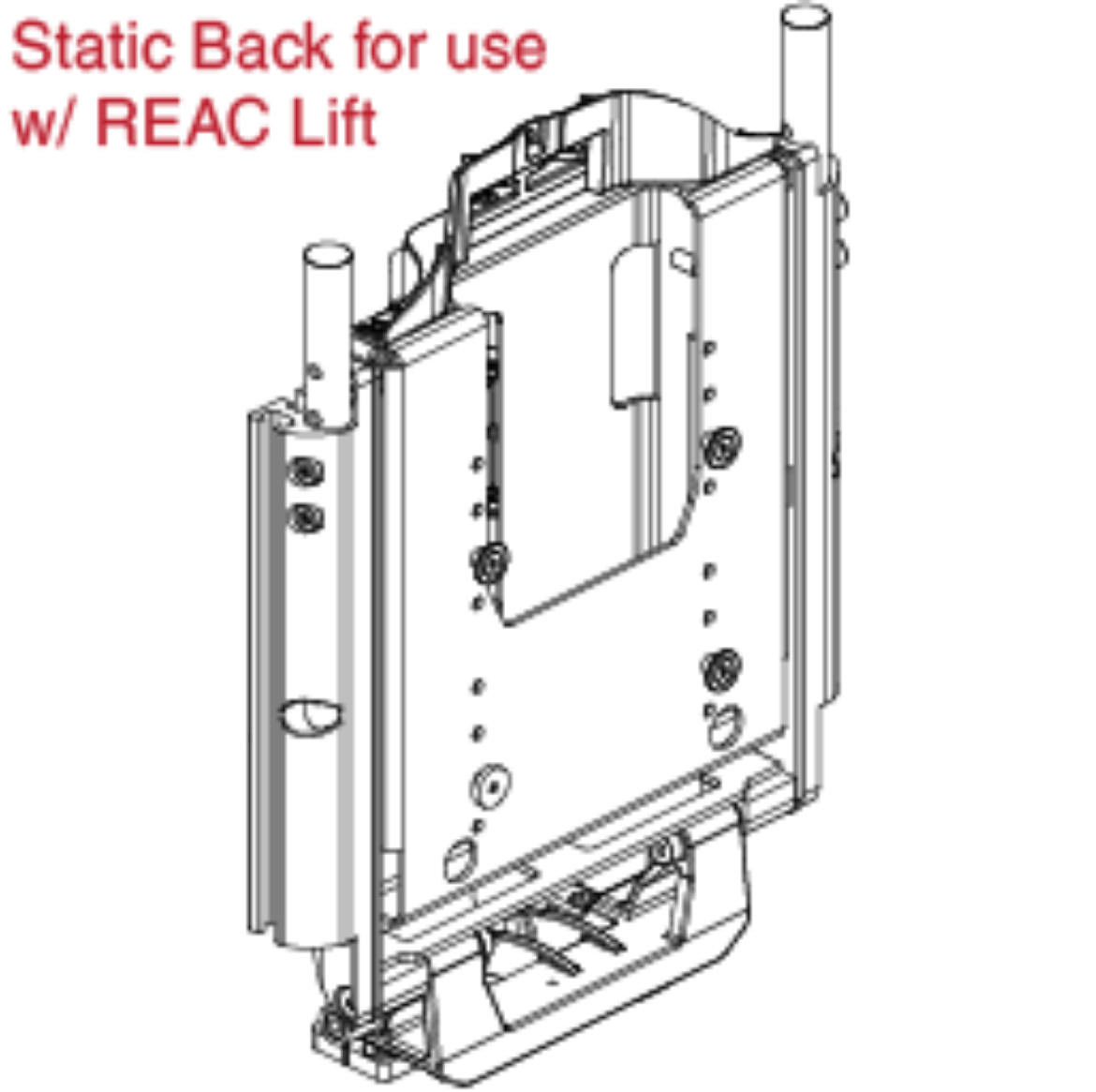 Picture of BACK ASSEMBLY, SHEAR REDUCTION, STATIC REDESIGN