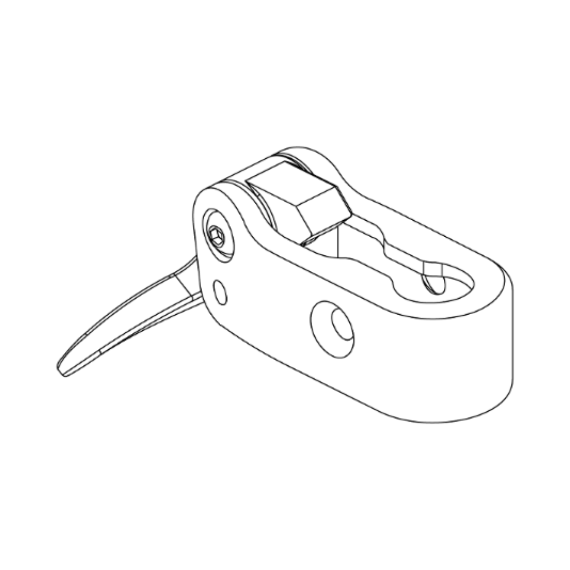 Picture of RIGHT QUAD HEIGHT ADJ LEVER QHA ARMS