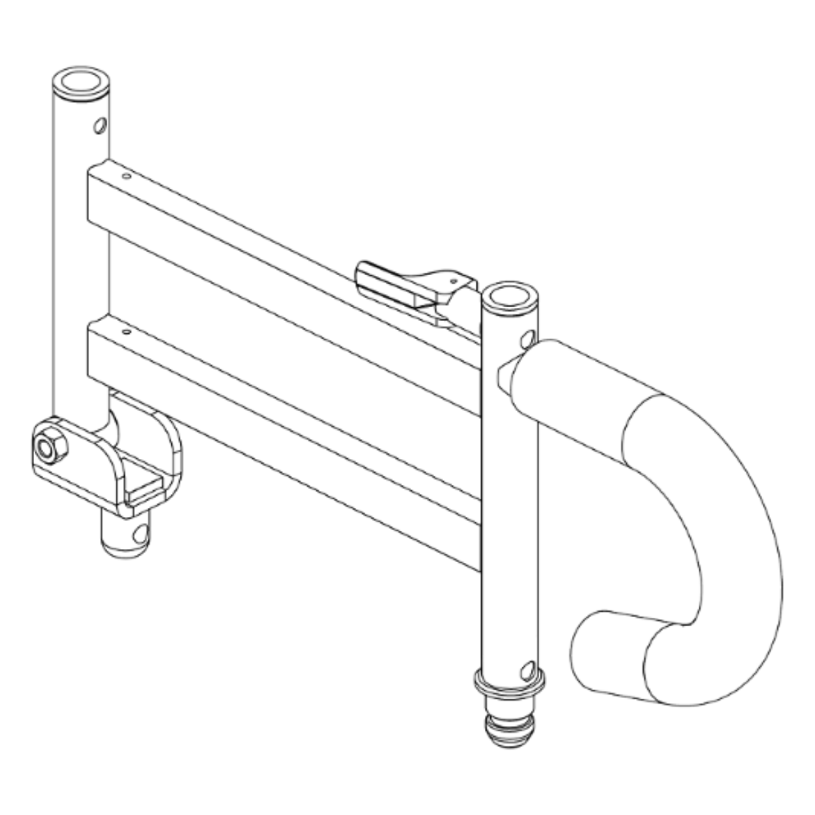 Picture of ARMREST, TWO POST FLIP-UP, LOWER