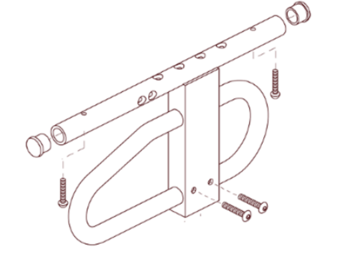 Picture of ARMREST,WELDMENT,STEEL,FULL LENGTH,HD REMOVABLE