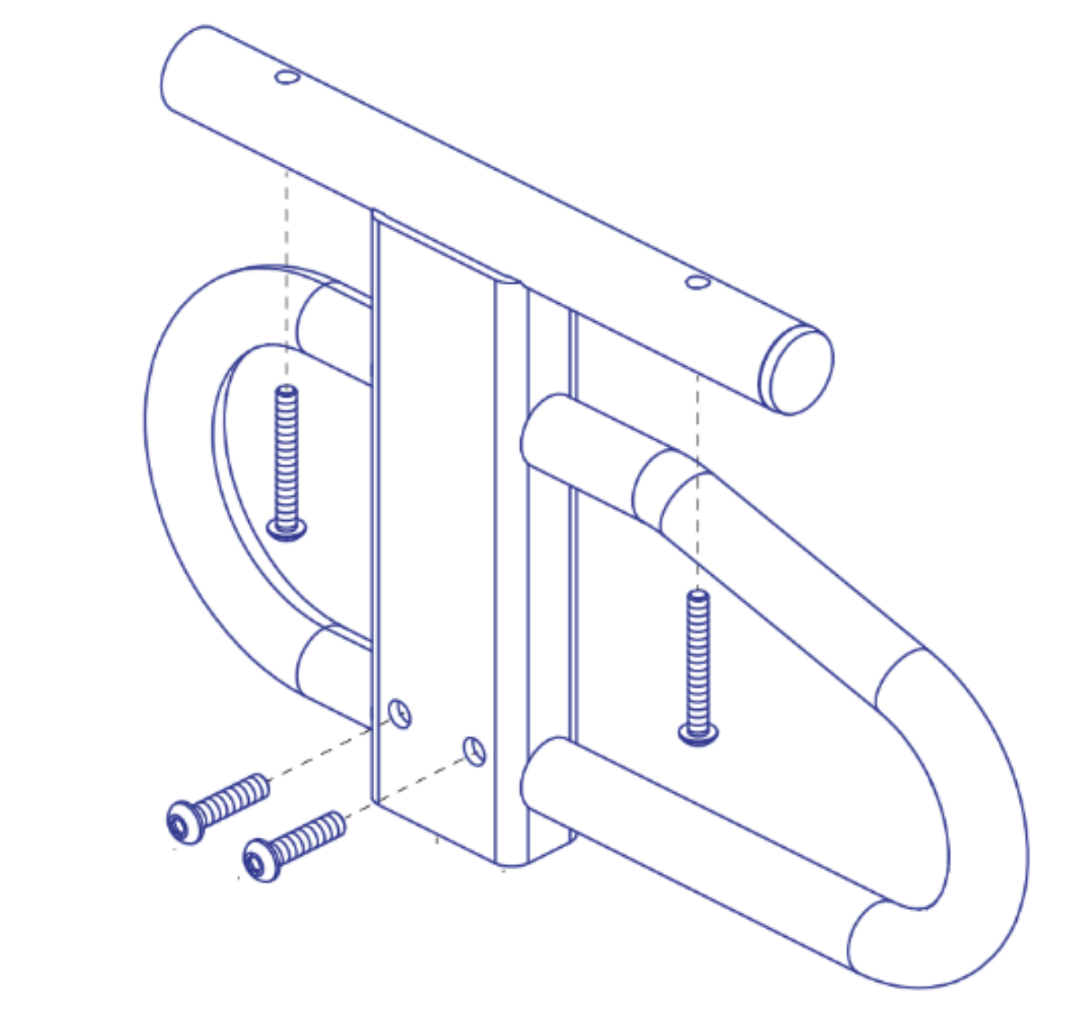 Picture of ARMREST WELDMENT STEEL DESK LENGTH HD REMOVABLE