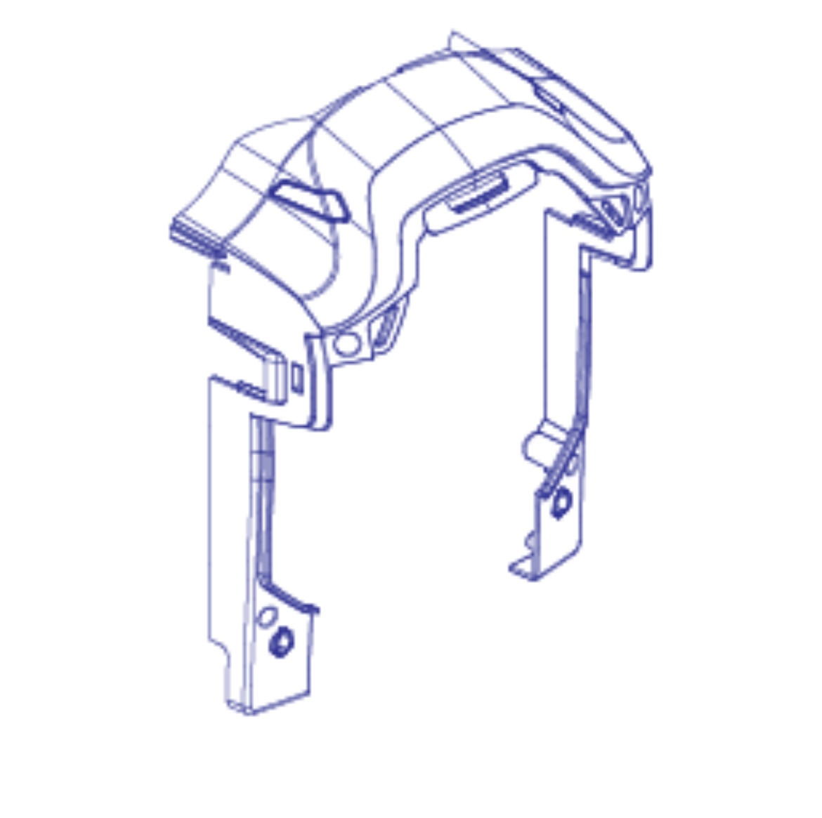 Picture of UPPER CARRIER WITH REFLECTOR PLUGS, ASSEMBLY, TB4