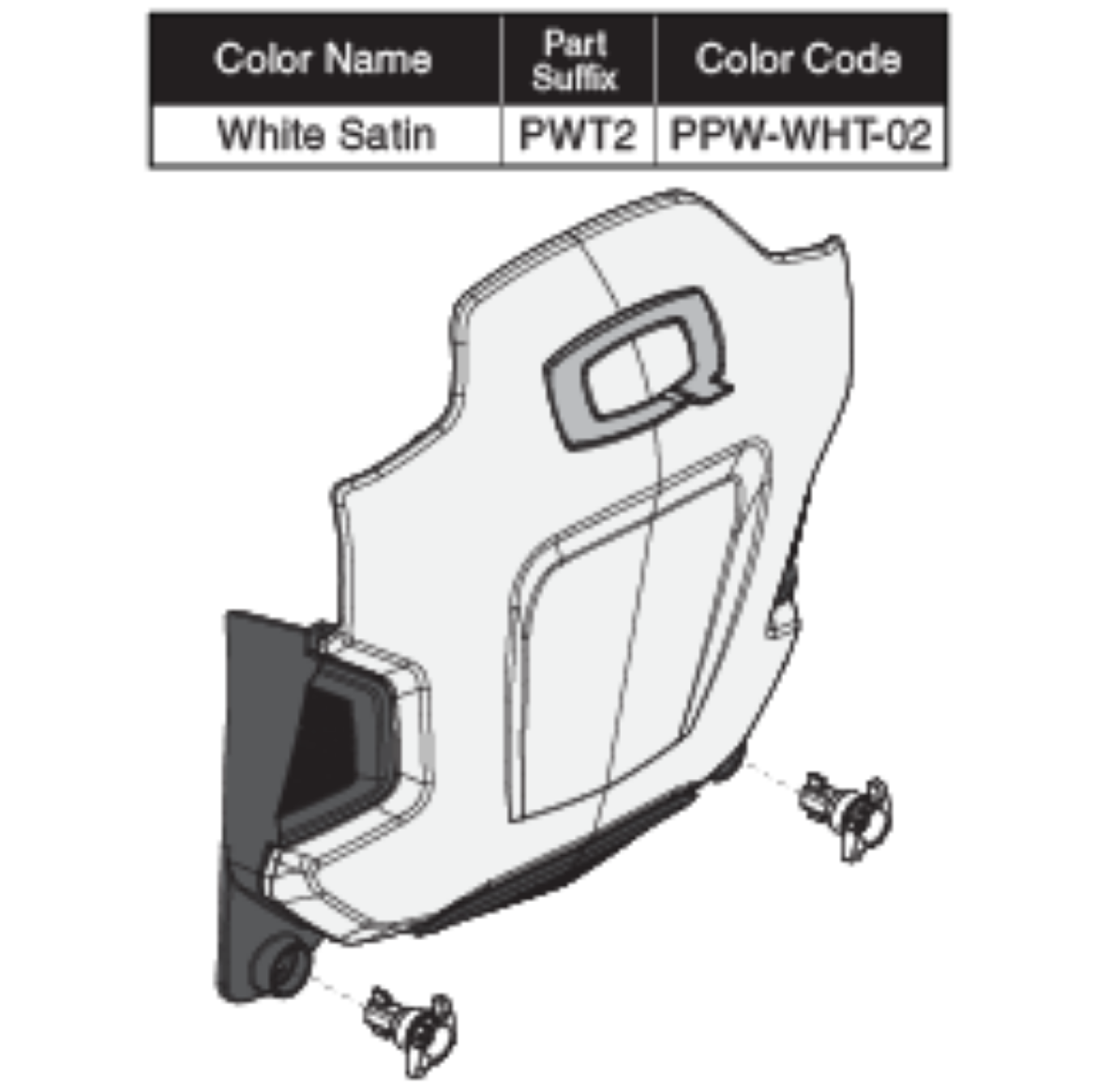 Picture of ELECTRONICS BOX,ASSY,WHITE SATIN,W/MOUNTING HARDWARE