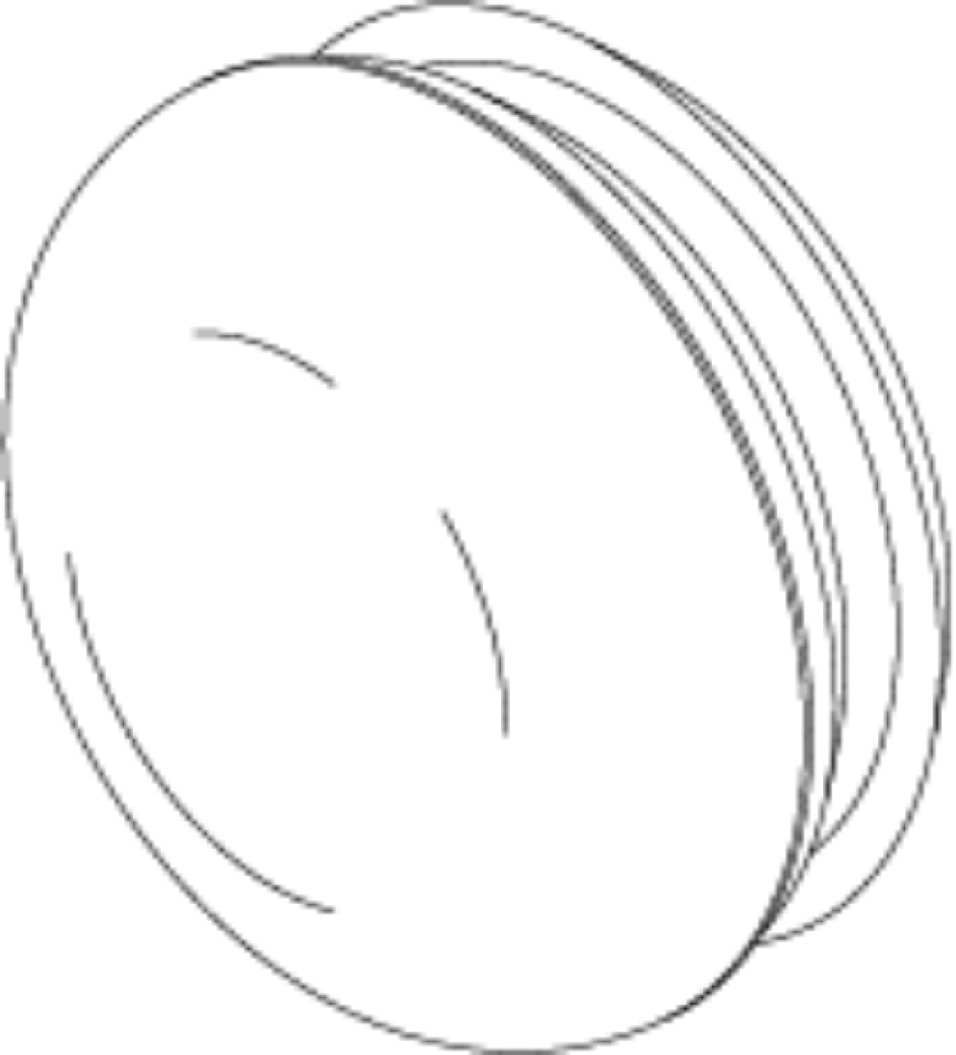 Picture of END CAP,PLASTIC, 1 1/4" ROUND,11 GAUGE,RIBBED