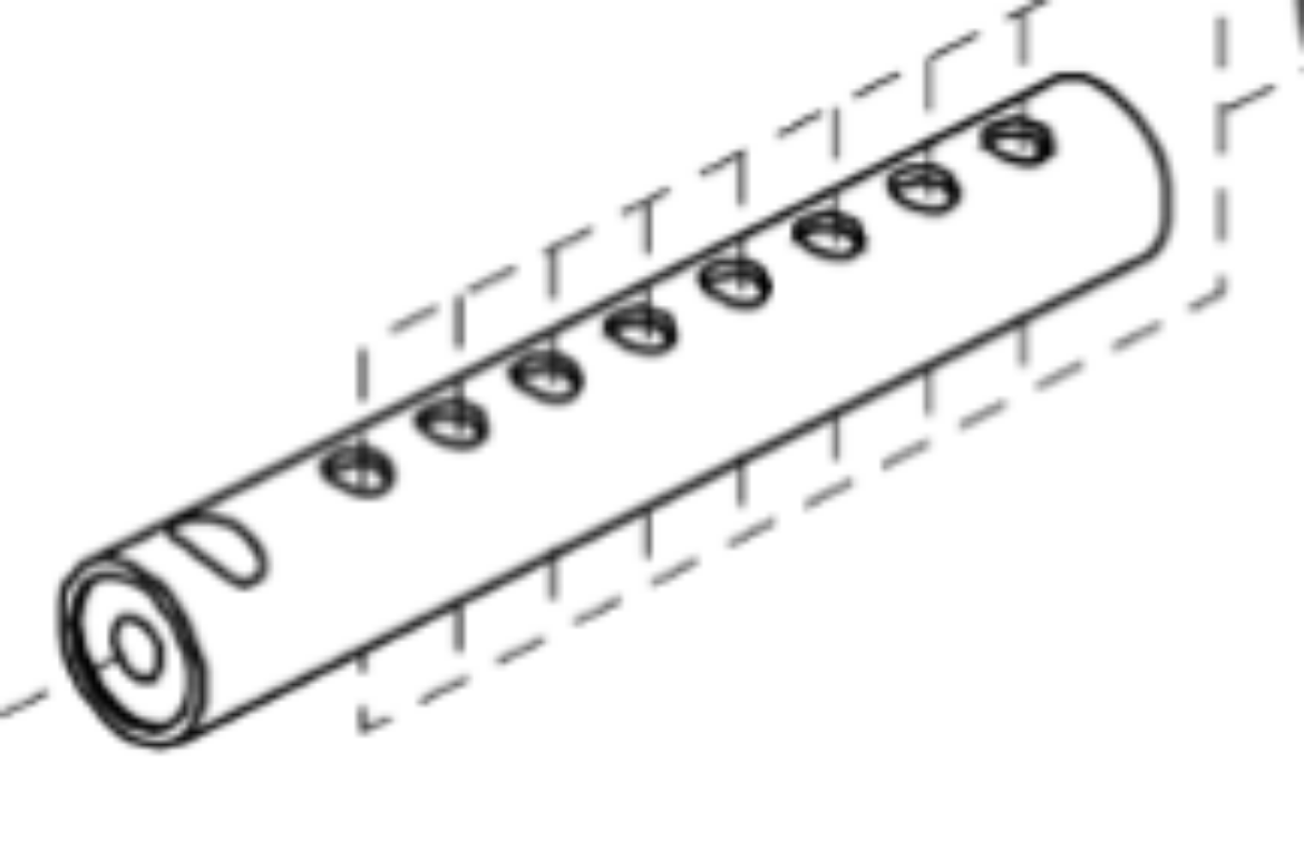 Picture of END TUBE WELDMENT,BACK CENTER TUBE,FLIP-UP ARMRESTSYNERGY,TEXTURED