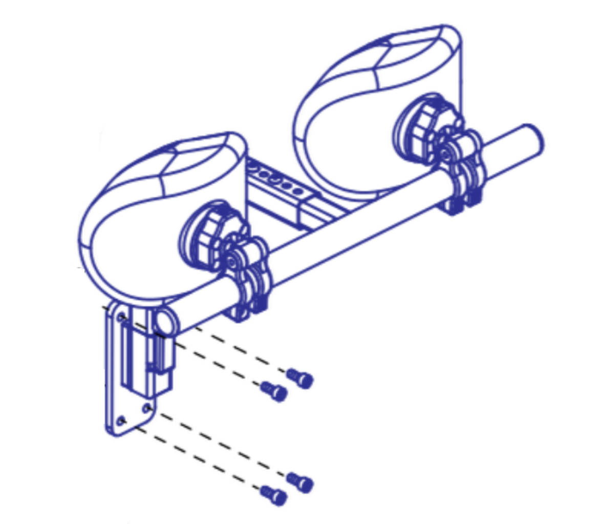 Picture of KNEE BLOCK ASSEMBLY,COMFORT PLUS 6" COOLCORE PAD