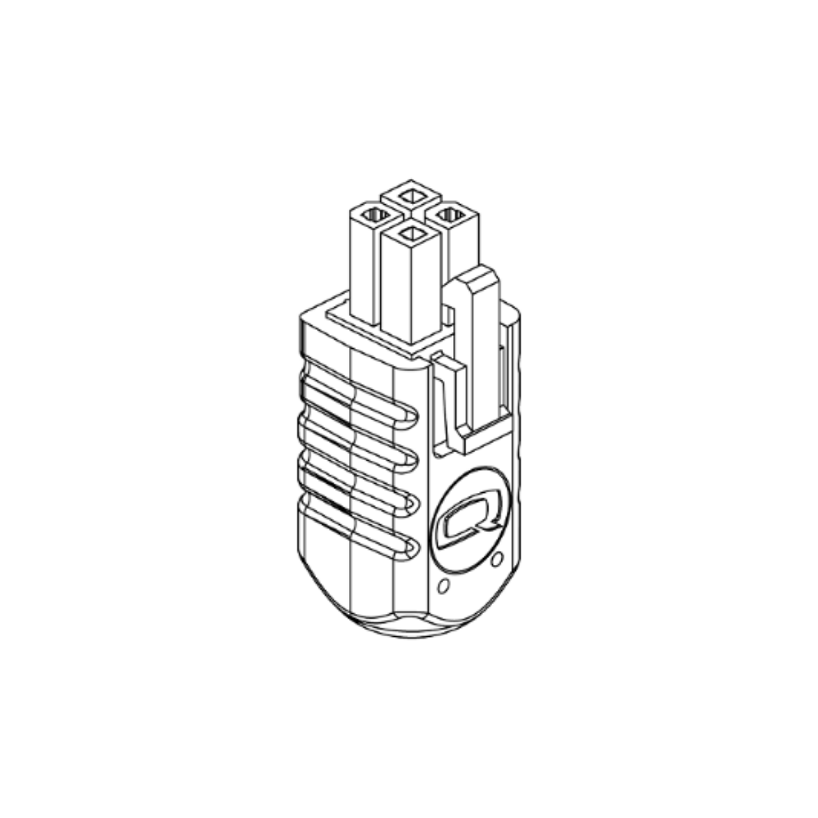 Picture of OVER-MOLD RUN RECEPTACLE, 4-CIRCUIT