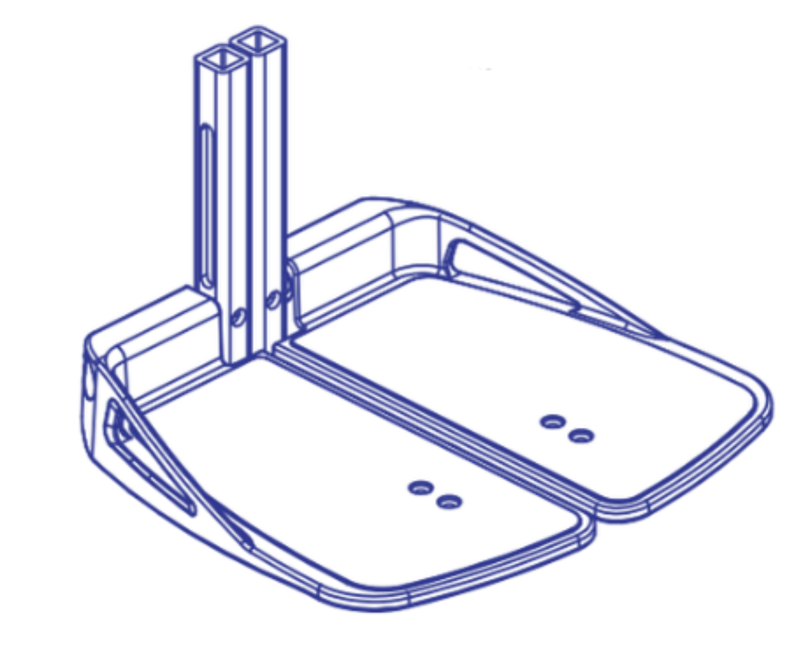 Picture of 5”W x 9”D Split Footplates For 10"-14" Range