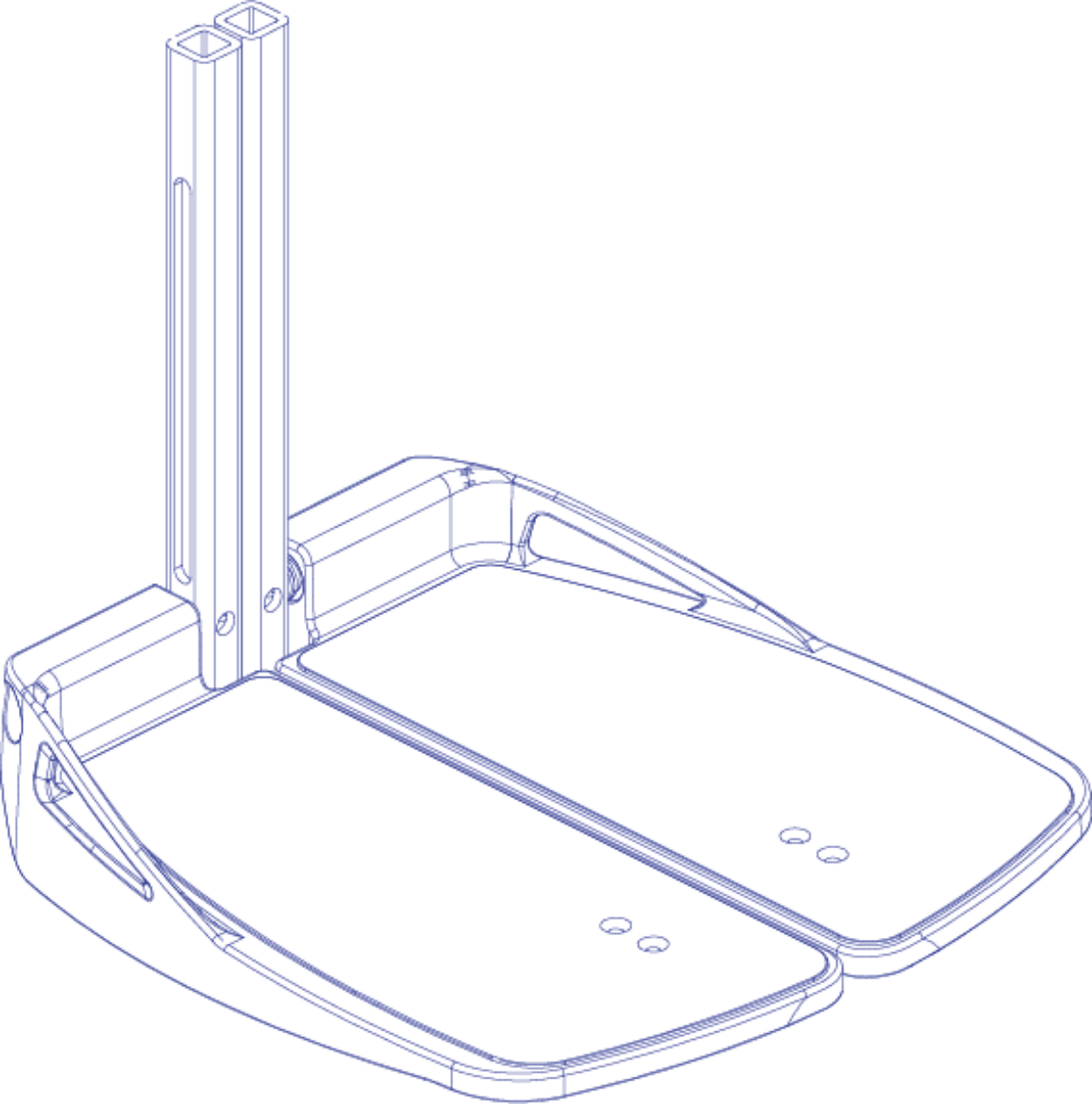 Picture of 5”W x 12”D Split Footplates - For 14" - 19" Range