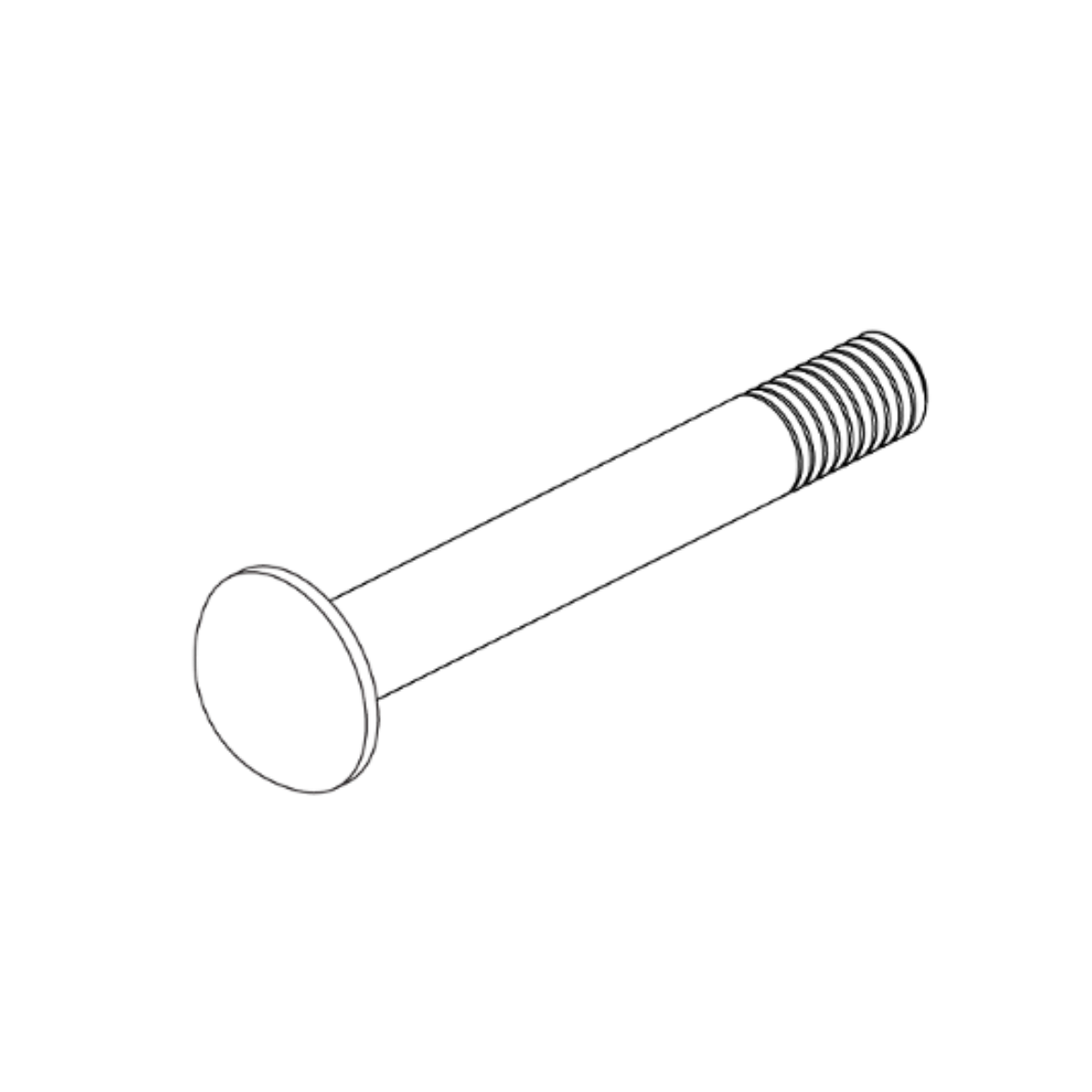 Picture of SCREW,ROUND HEAD,BLACK ZINC,M6-1.0 X 70MM
