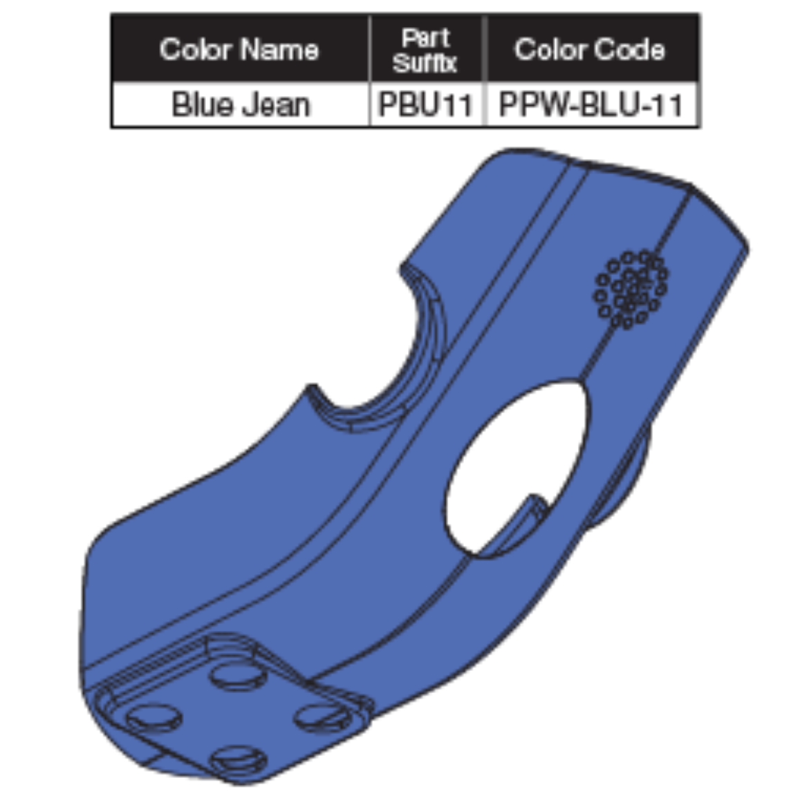 Picture of CONTROLLER SHROUD BLUE JEAN