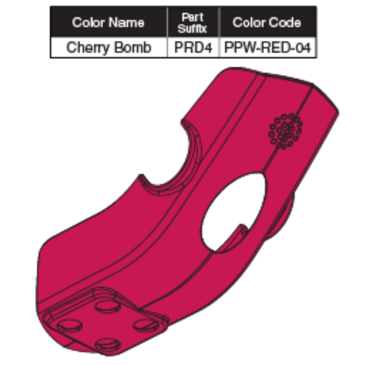 Picture of CONTROLLER SHROUD CHERRY BOMB