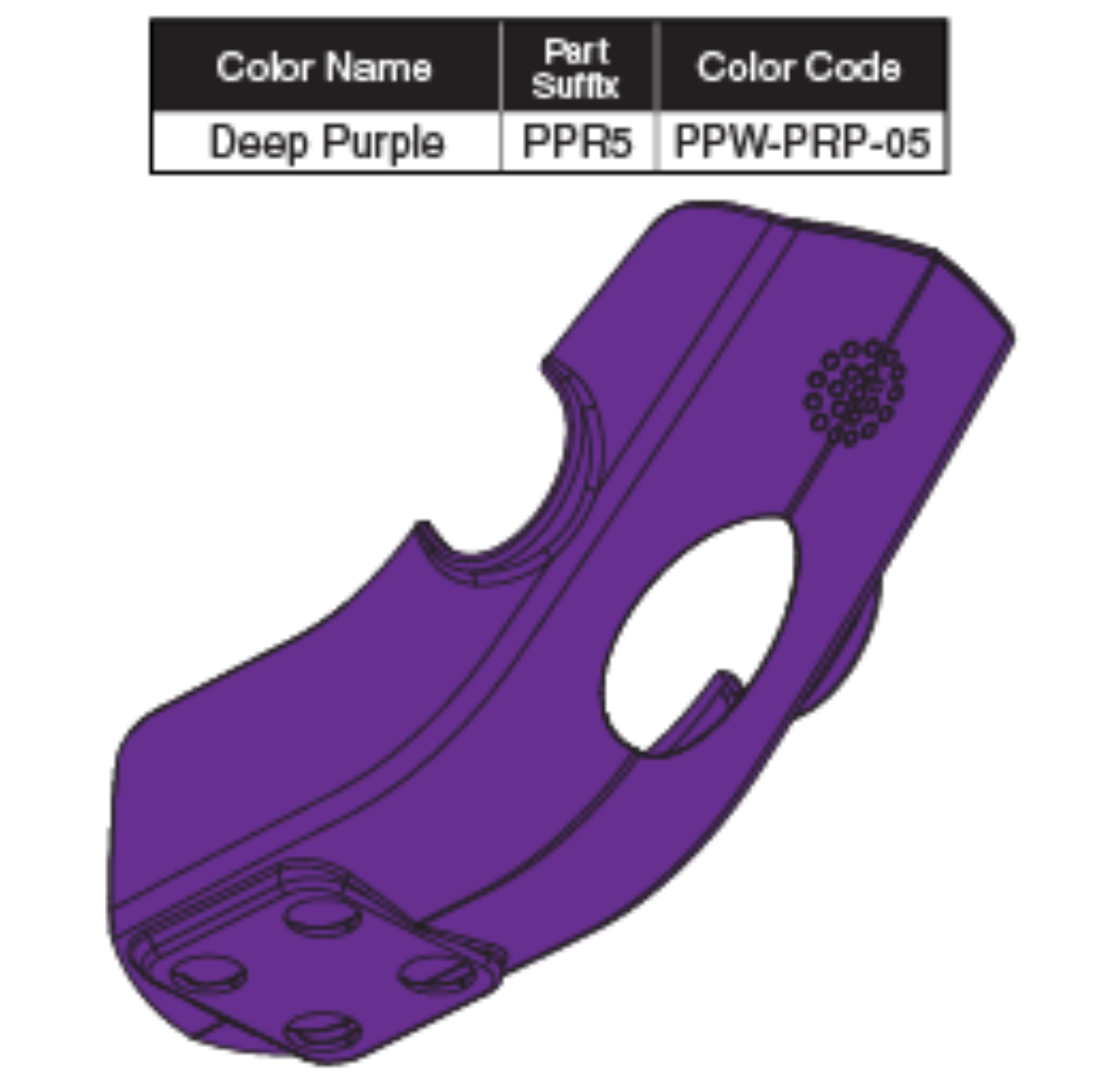 Picture of CONTROLLER SHROUD DEEP PURPLE
