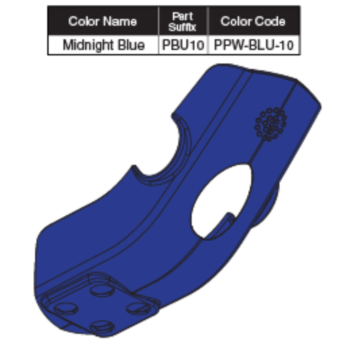 Picture of CONTROLLER SHROUD MIDNIGHT BLUE