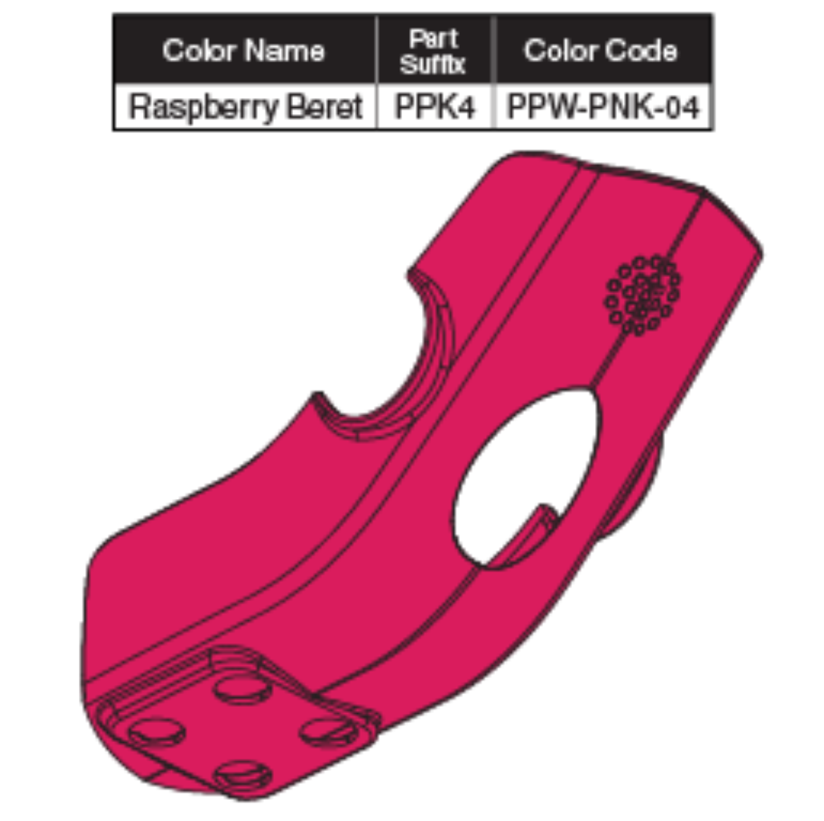 Picture of CONTROLLER SHROUD RASBERRY