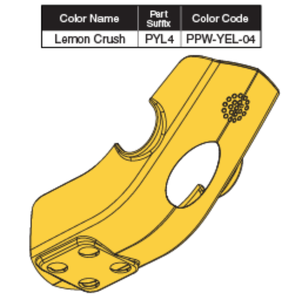 Picture of CONTROLLER SHROUD LEMON CRUSH