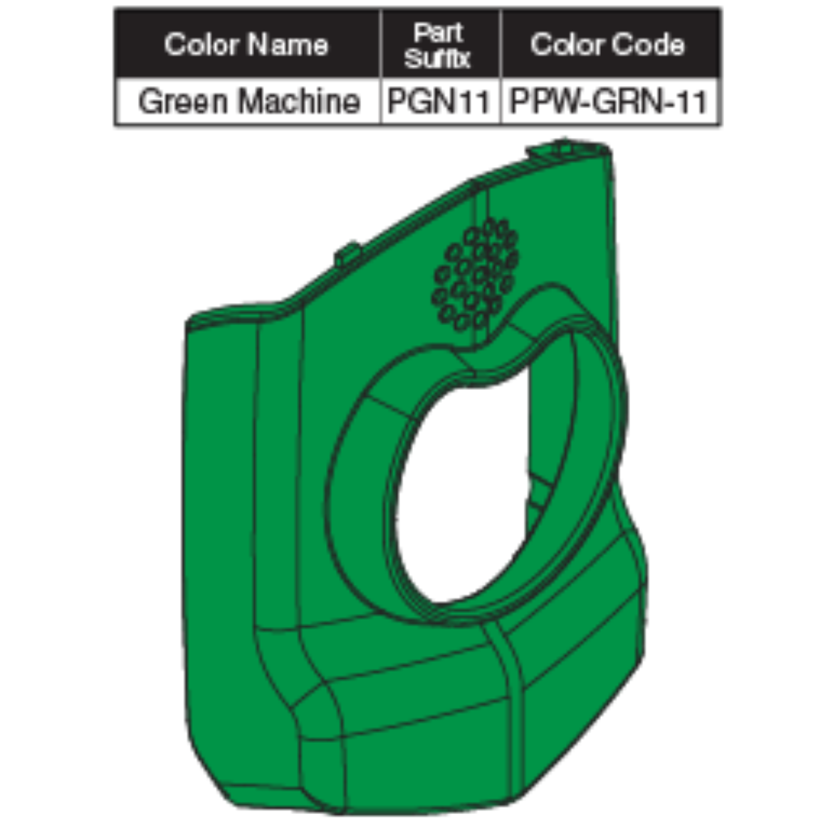 Picture of ENHANCED DISPLAY GREEN MACHINE SHROUD