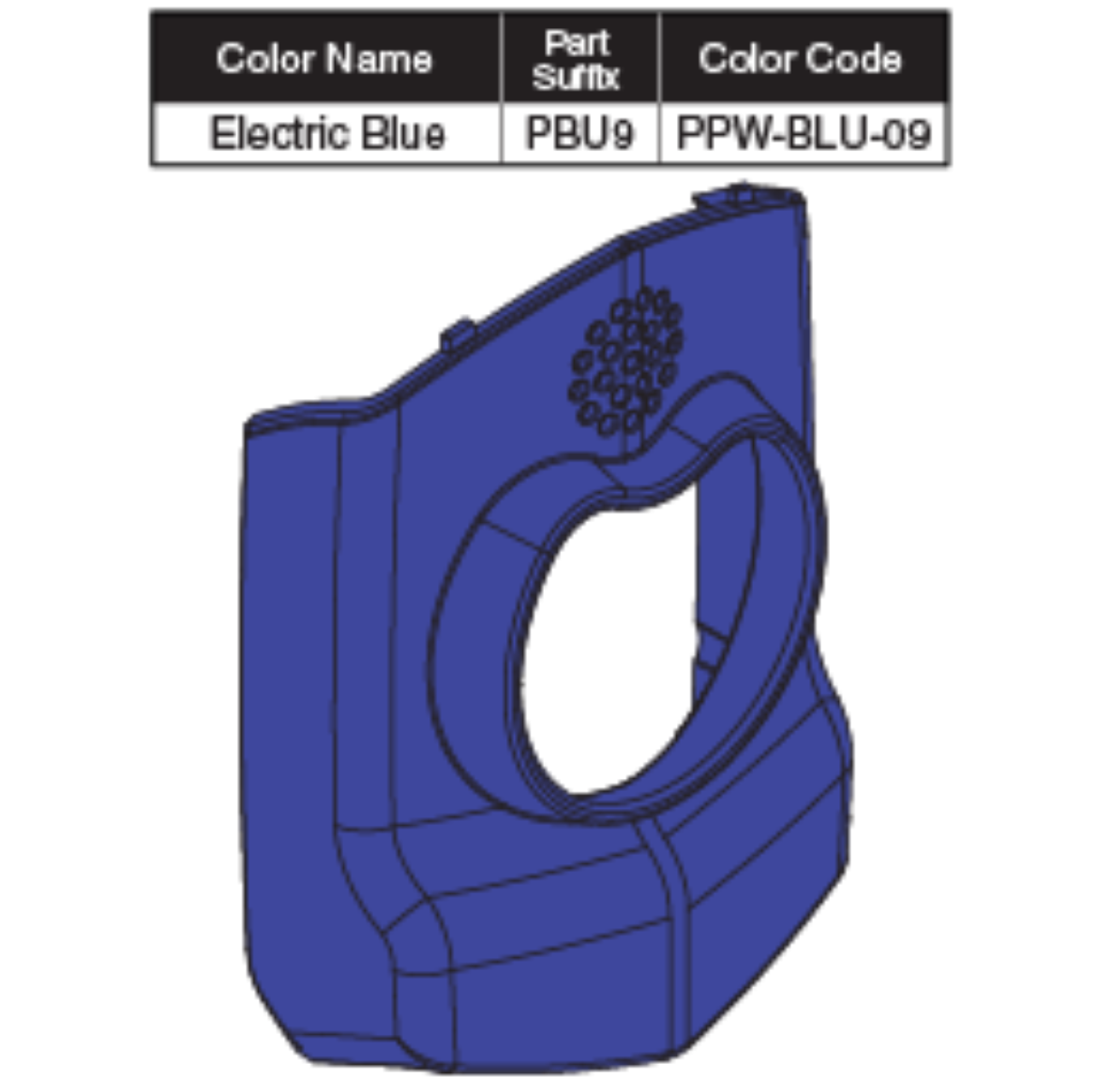 Picture of ENHANCE DISPLAY ELECTRIC BLUE SHROUD