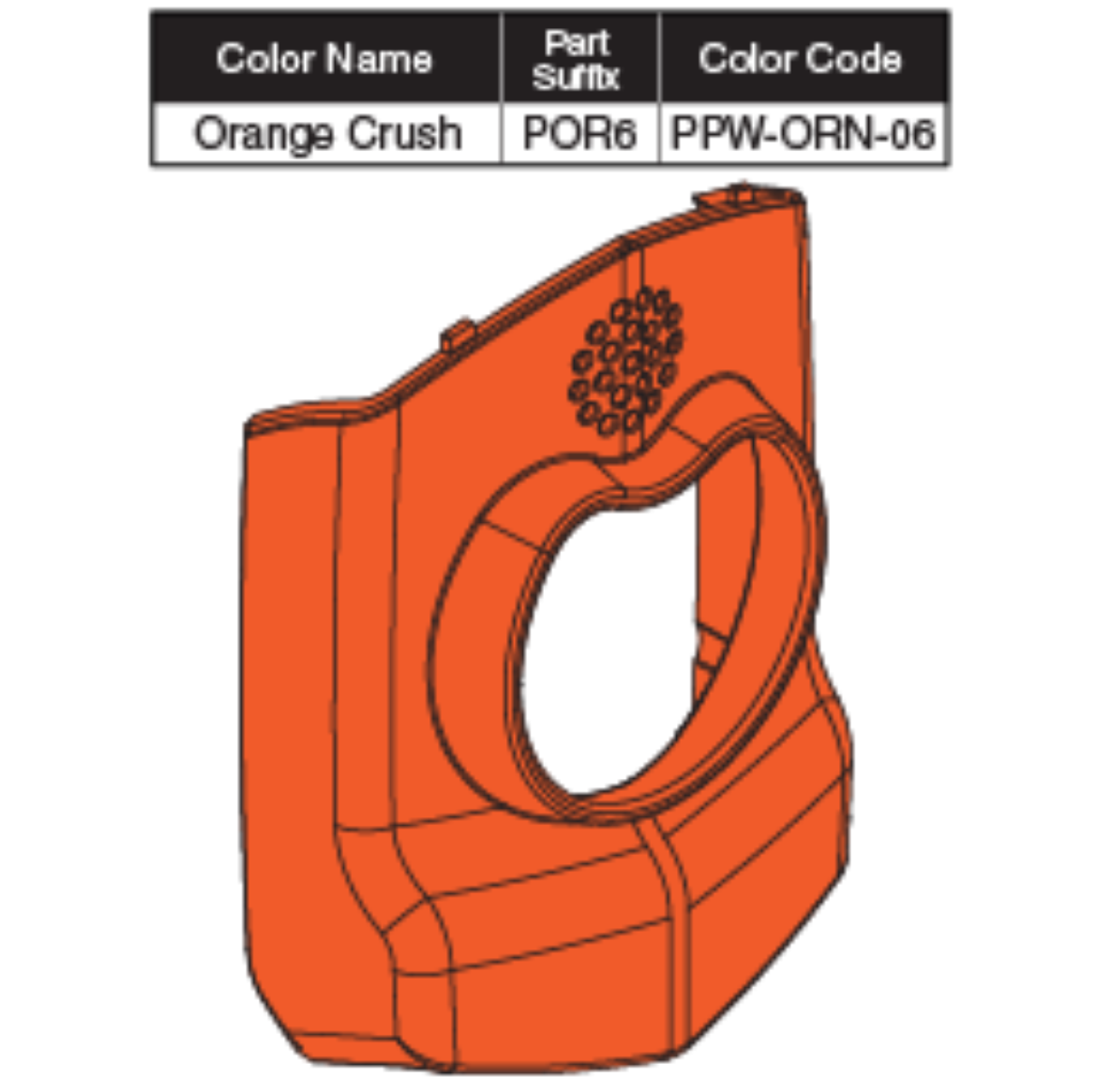 Picture of ENHANCE DISPLAY ORANGE CRUSH SHROUD