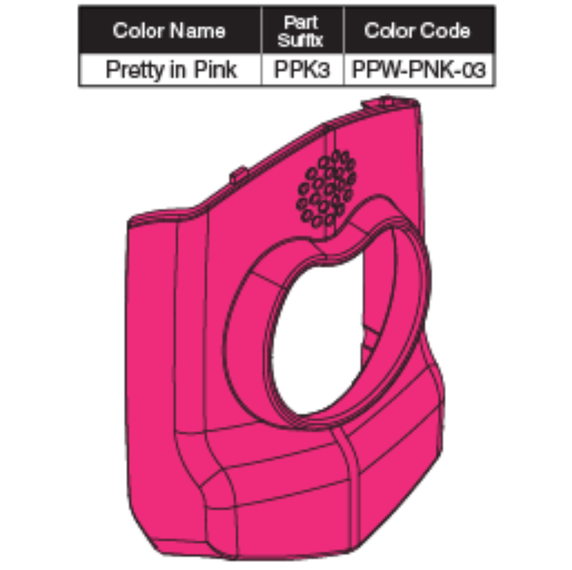 Picture of ENHANCE DISPLAY PRETTY IN PINK SHROUD